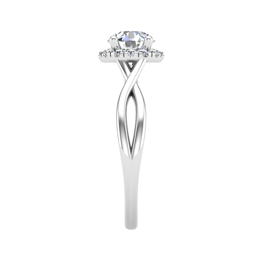 Korman Signature Adaline Halo Engagement Ring Setting